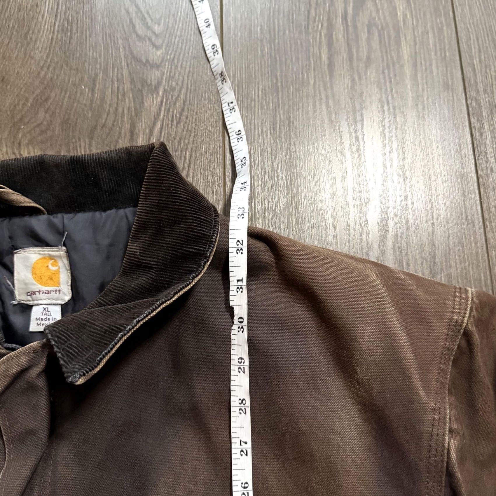 Carhartt VINTAGE Carhartt Coat Brown Mens XLT Duck Canvas Work Wear Faded Distressed Parka Full Zip Insulated Lined Pockets Mens Size US XL / EU 56 / 4 - 7 Thumbnail