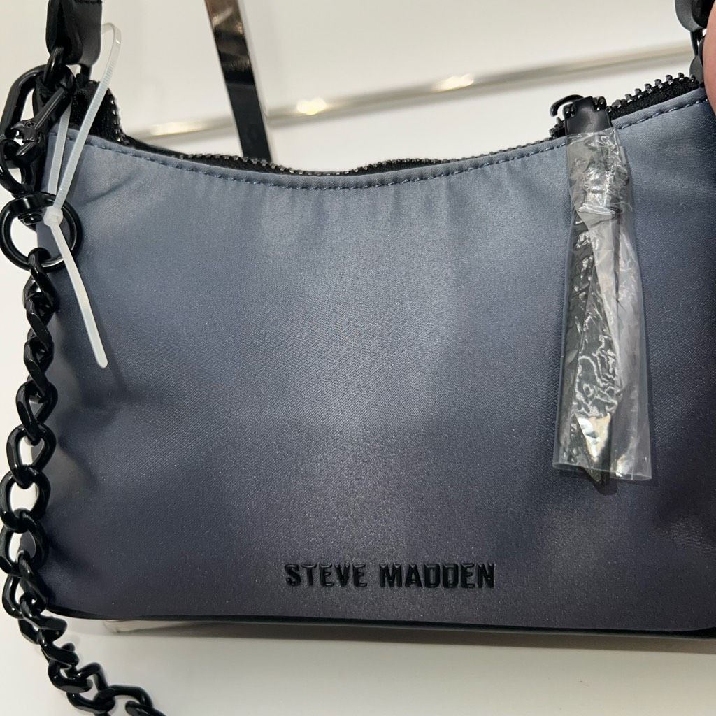 Steve Madden Steve Madden BBABS Sparkle Gray and Black hardware Bag Size ONE SIZE - 8 Thumbnail