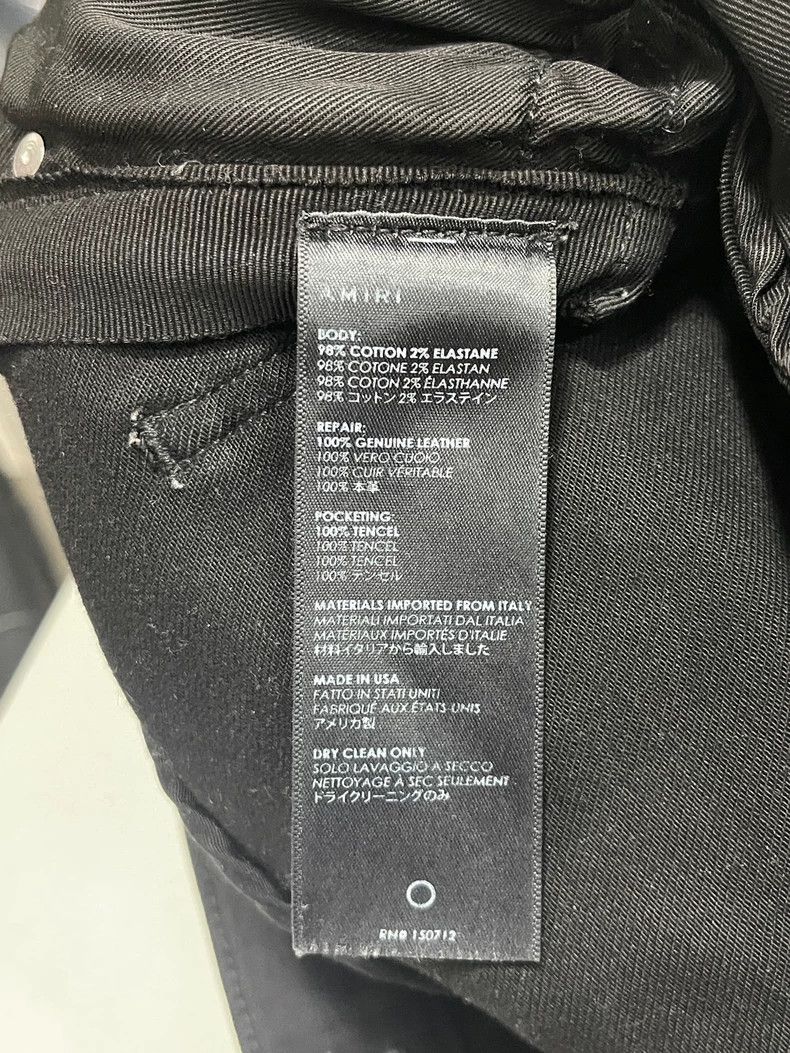 Amiri Amiri MX1 leather patched jeans Size US 29 - 8 Thumbnail