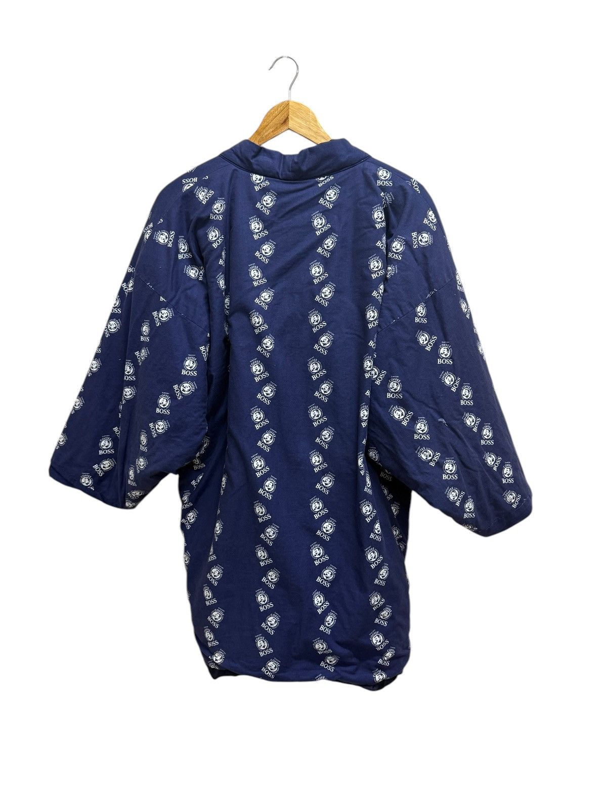 Japanese Brand Vintage Coffee Boss Fullprint Double Pocket Robe/Kimono Size US M / EU 48-50 / 2 - 2 Thumbnail
