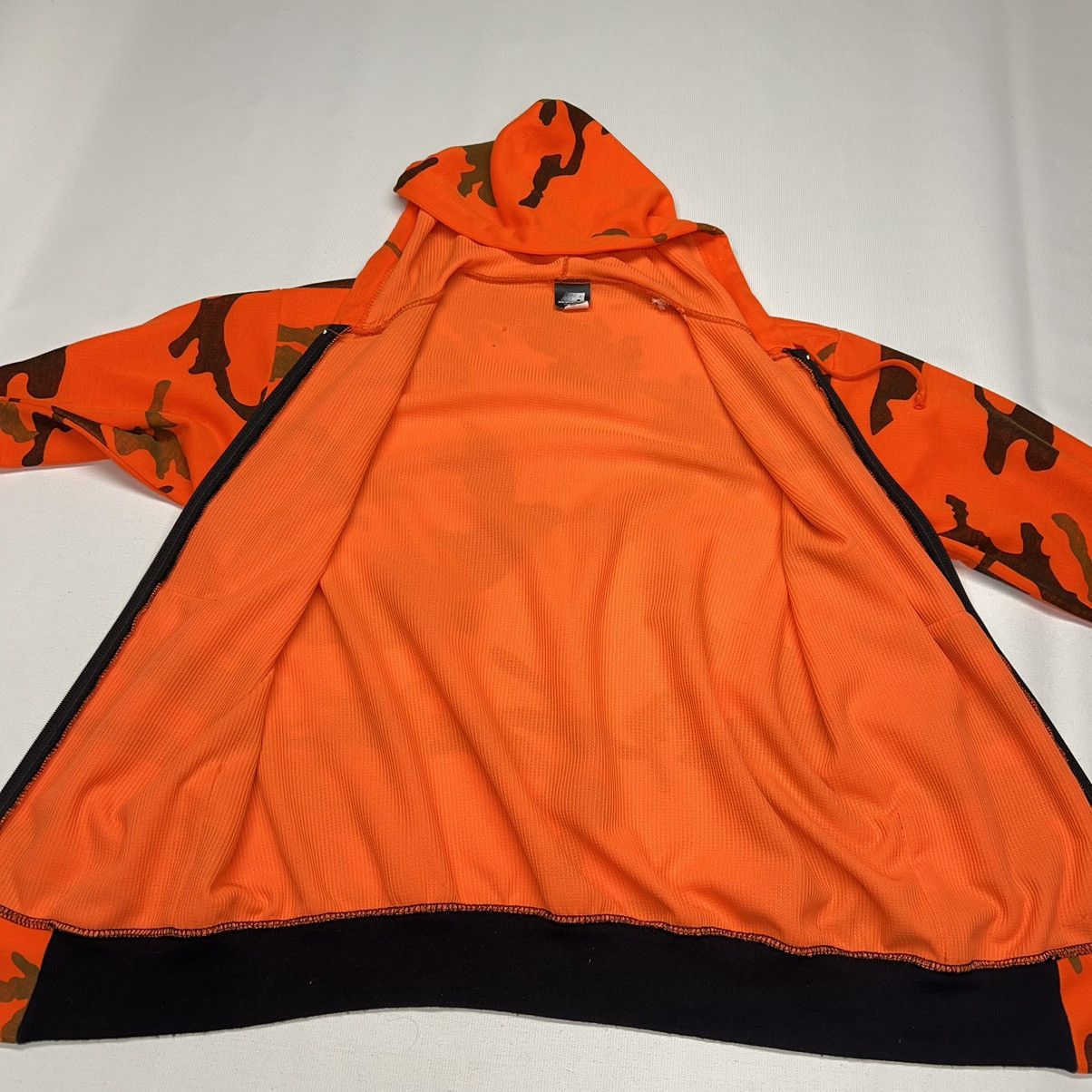 Vintage Ace Sportswear Hoodie Orange Blaze Camo Hooded Sweatshirt Size US M / EU 48-50 / 2 - 10 Thumbnail