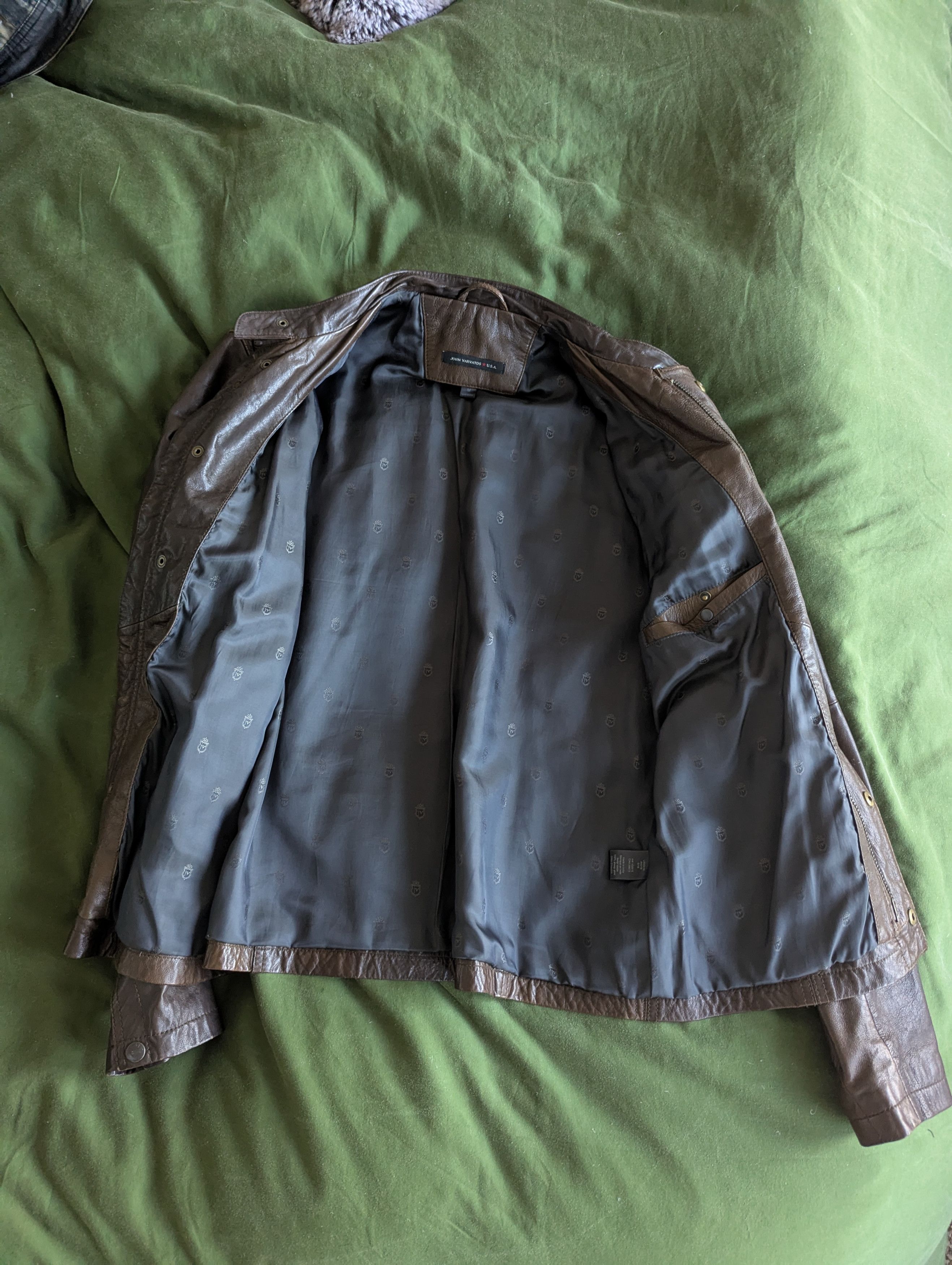 John Varvatos John Varvatos Star USA Moto Jacket 100% Sheep Skin Size US M / EU 48-50 / 2 - 4 Thumbnail
