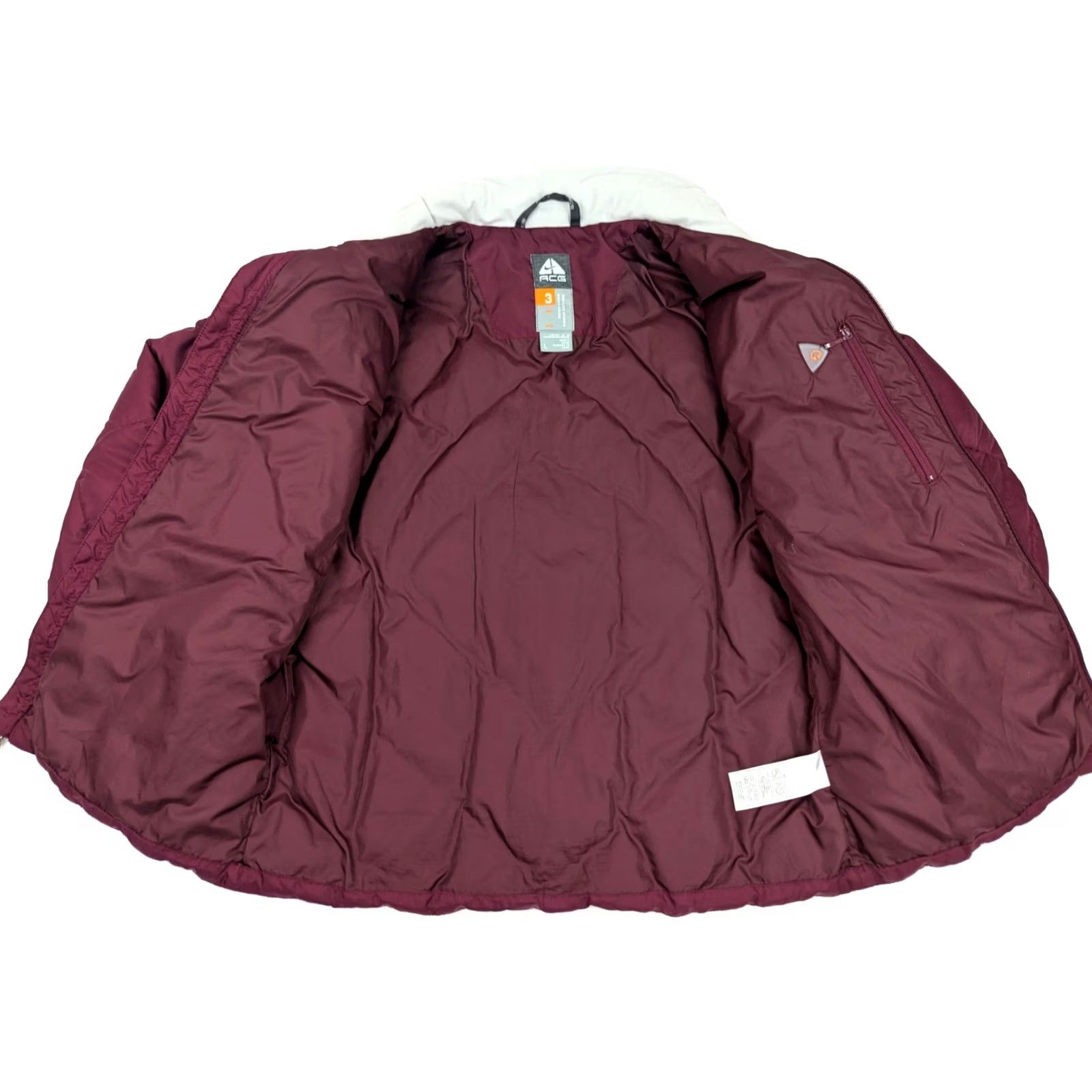 Nike Nike ACG Puffer Jacket Women L Wine Maroon Zip Outer Layer Size L / US 10 / IT 46 - 5 Thumbnail