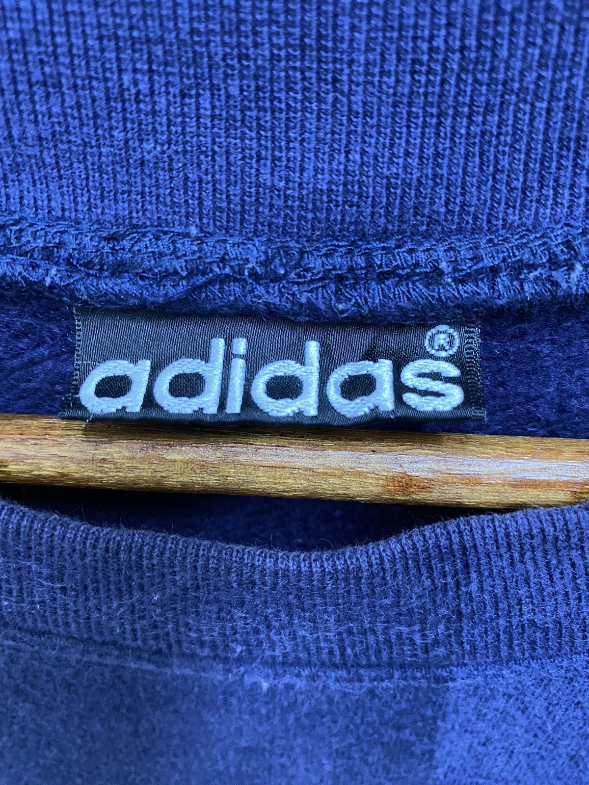 Adidas Vintage Adidas 90s Trefoil Oversized Sweatshirt Blue 2XL Size US XXL / EU 58 / 5 - 7 Thumbnail