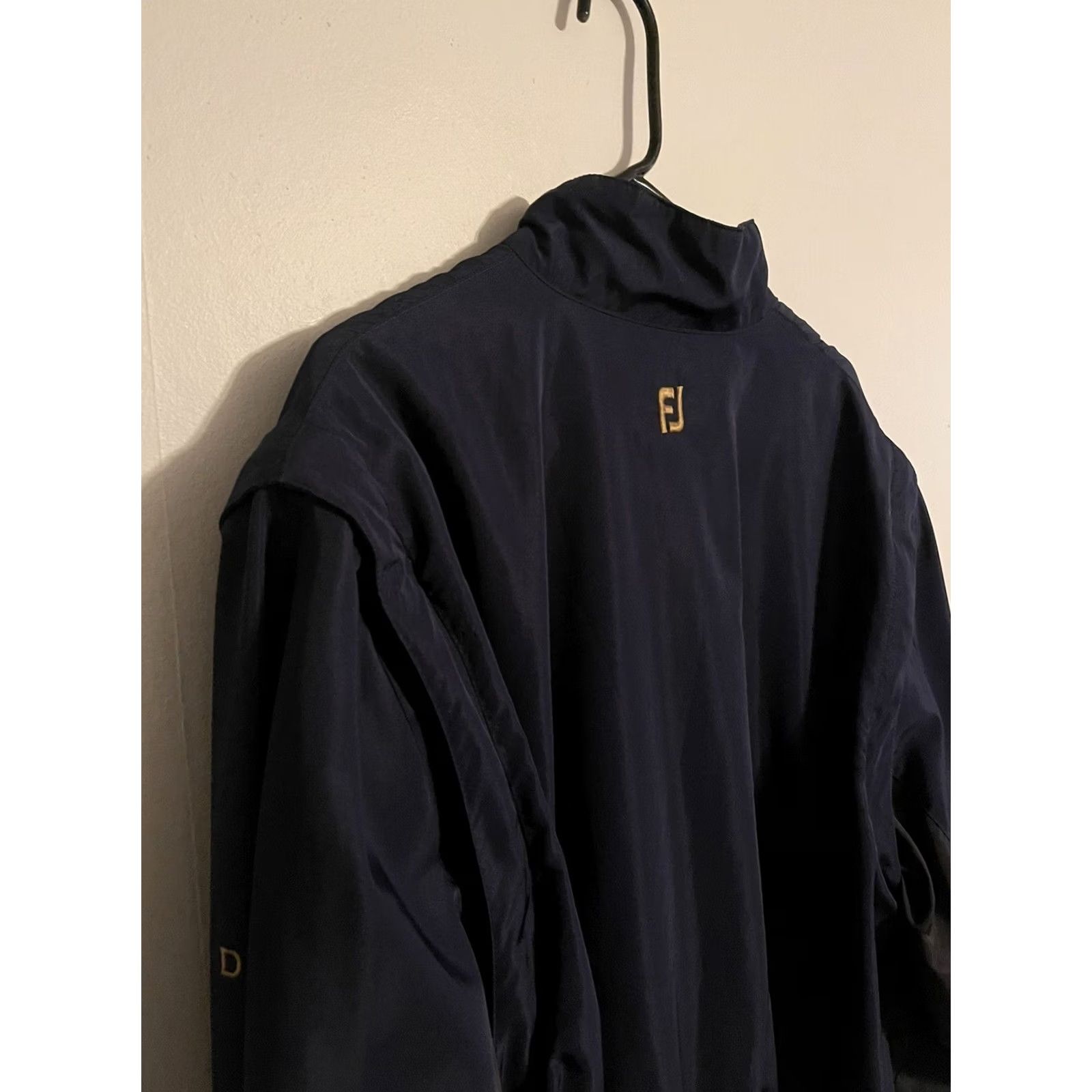 Footjoy FootJoy DryJoys FJ Windbreaker Rain Jacket Zip Off Sleeves Navy Men's Large Golf Size US L / EU 52-54 / 3 - 5 Thumbnail