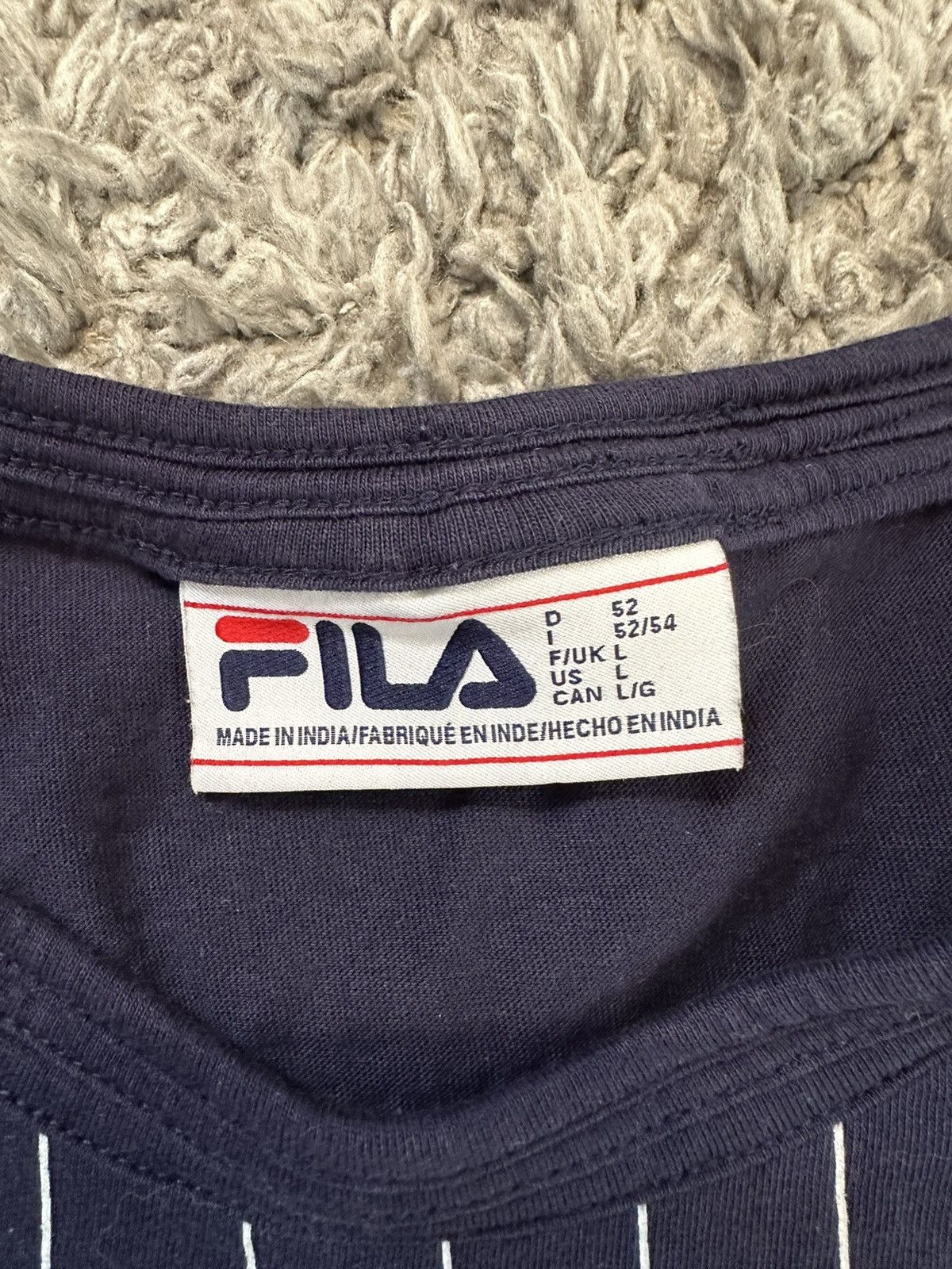 Fila Fila Stripped tee Size US L / EU 52-54 / 3 - 3 Thumbnail