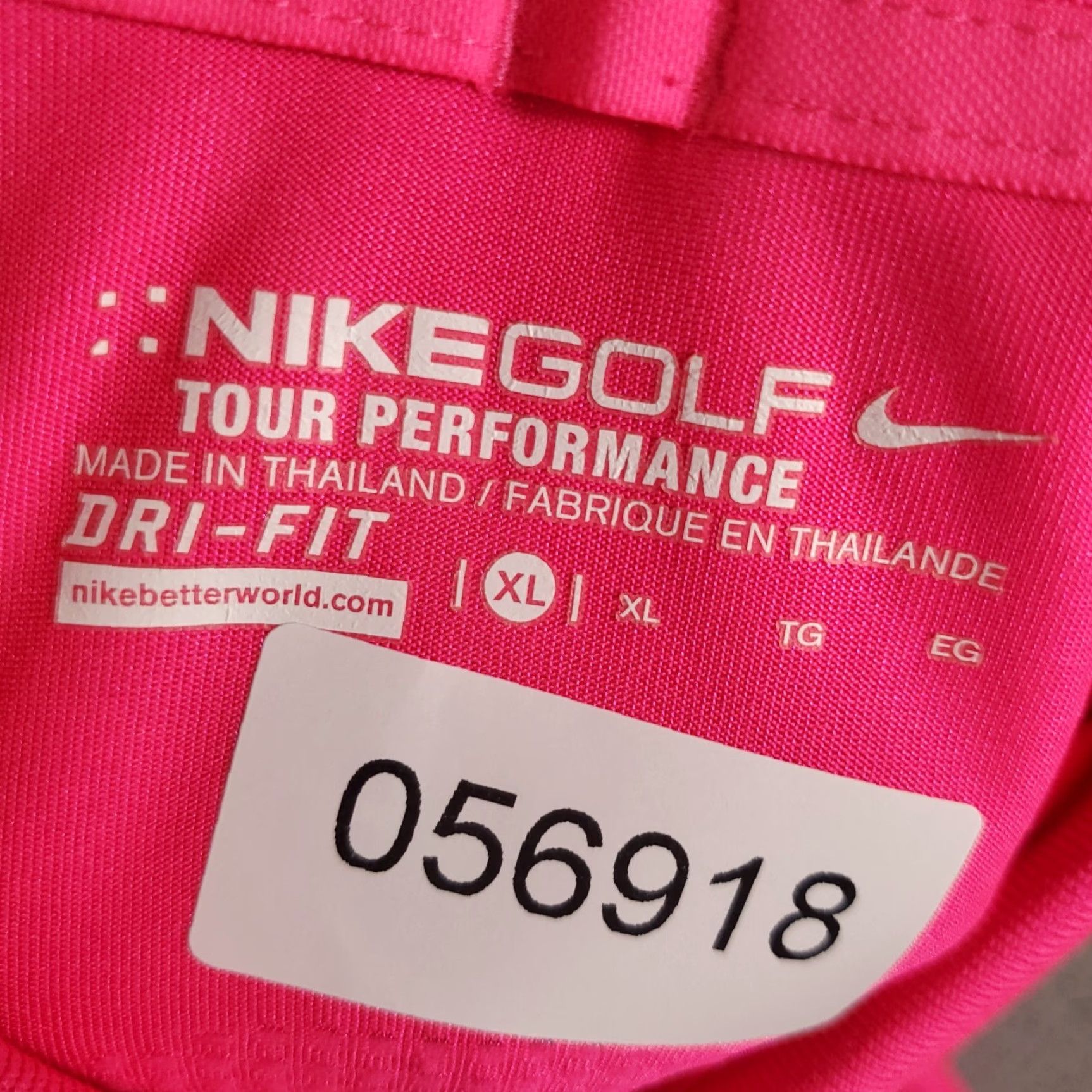 Nike Nike Polo Shirt Mens XL Pink - Nike Golf - Polo - Short Sleeve - Dri-Fit - Regular Fit - Solid Color - XL Mens Shirt Size US XL / EU 56 / 4 - 8 Thumbnail