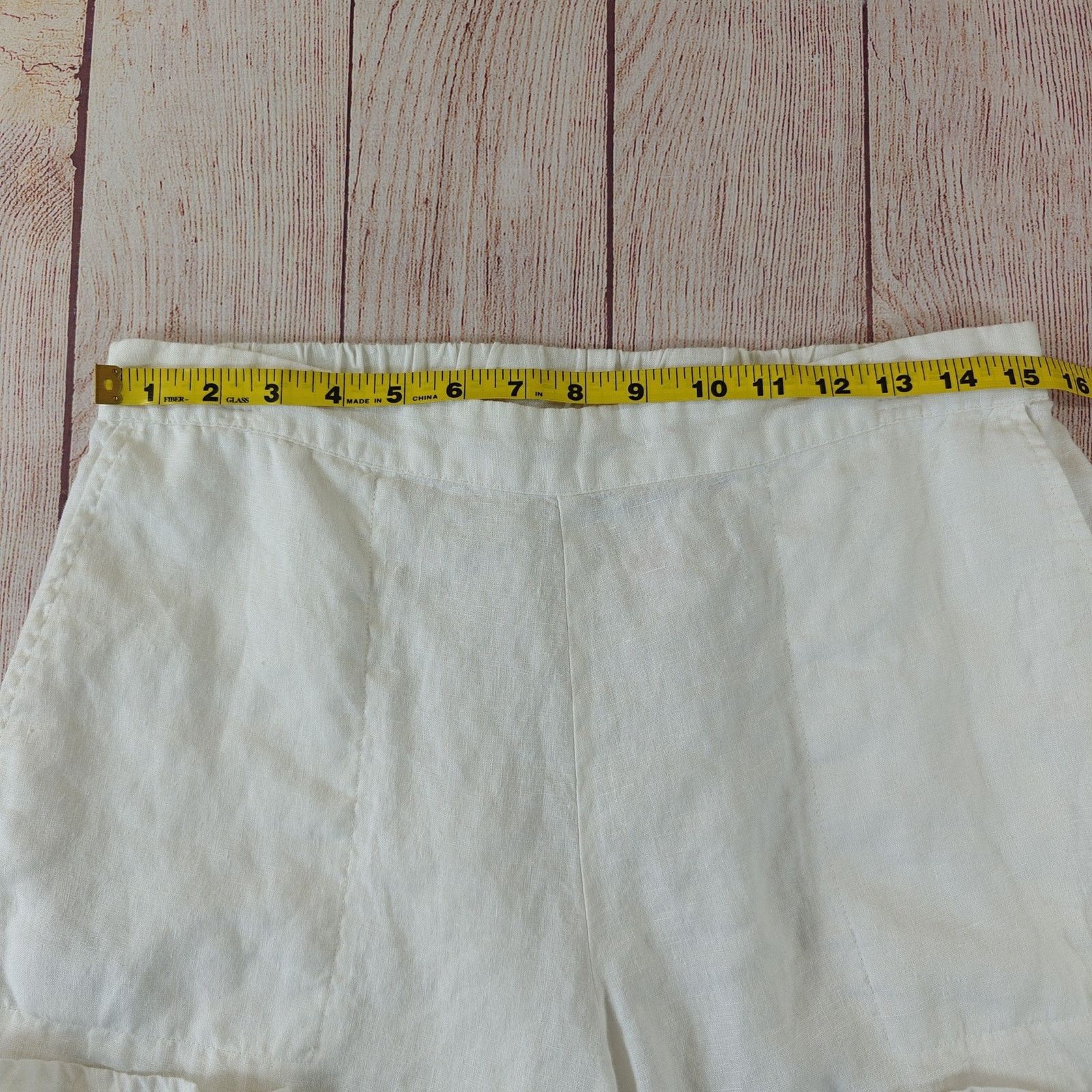 Habitat Habitat linen cropped wide leg pants sz M Size 30" / US 8 / IT 44 - 4 Thumbnail
