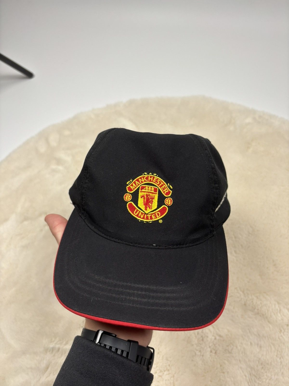 Nike × Vintage Nike Vintage FC Manchester United Soccer Cap Rare Size ONE SIZE - 8 Thumbnail