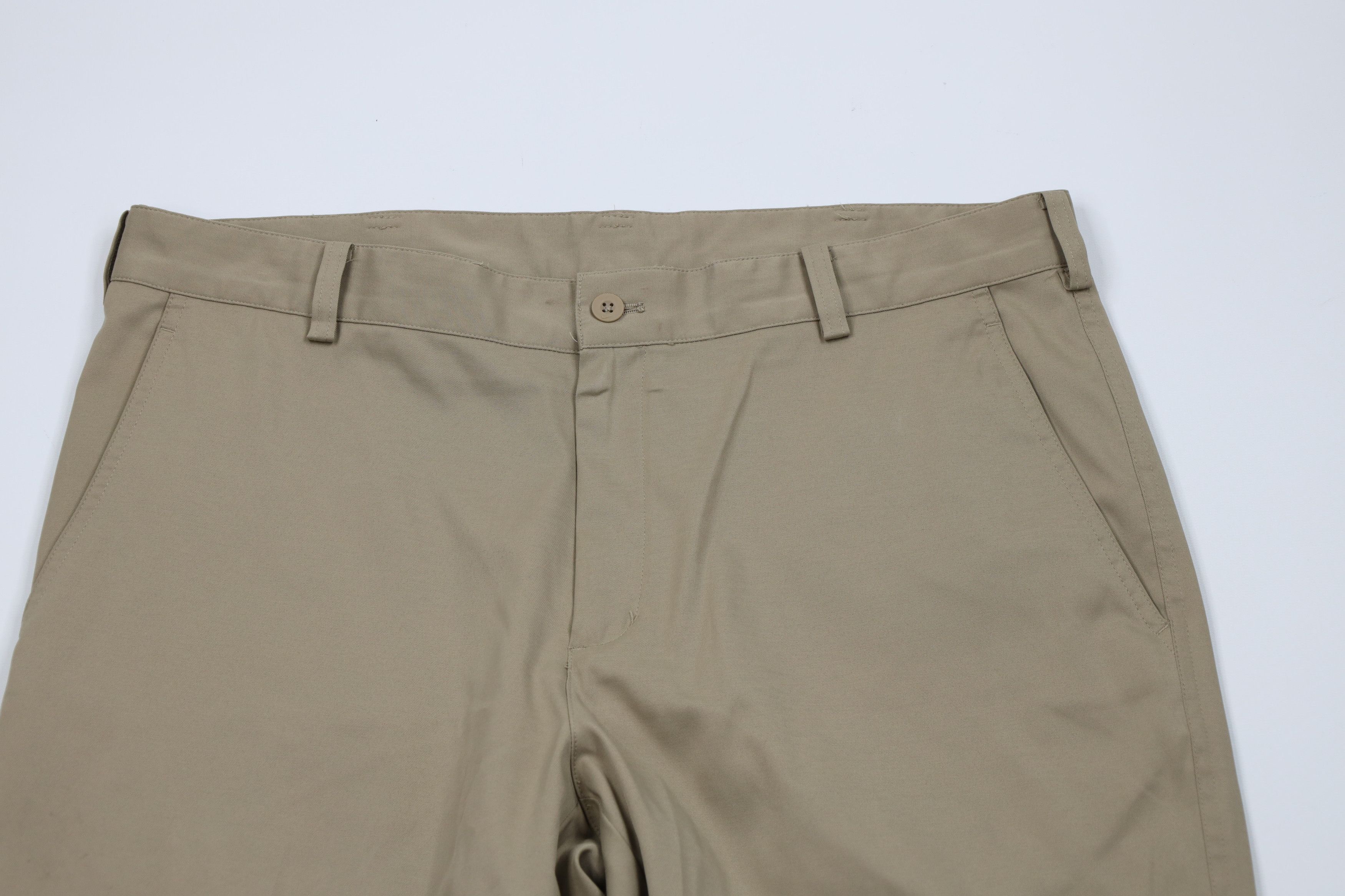 Nike Nike Golf Tech Knit Wide Leg Golfing Chino Pants Beige Size US 35 - 2 Thumbnail