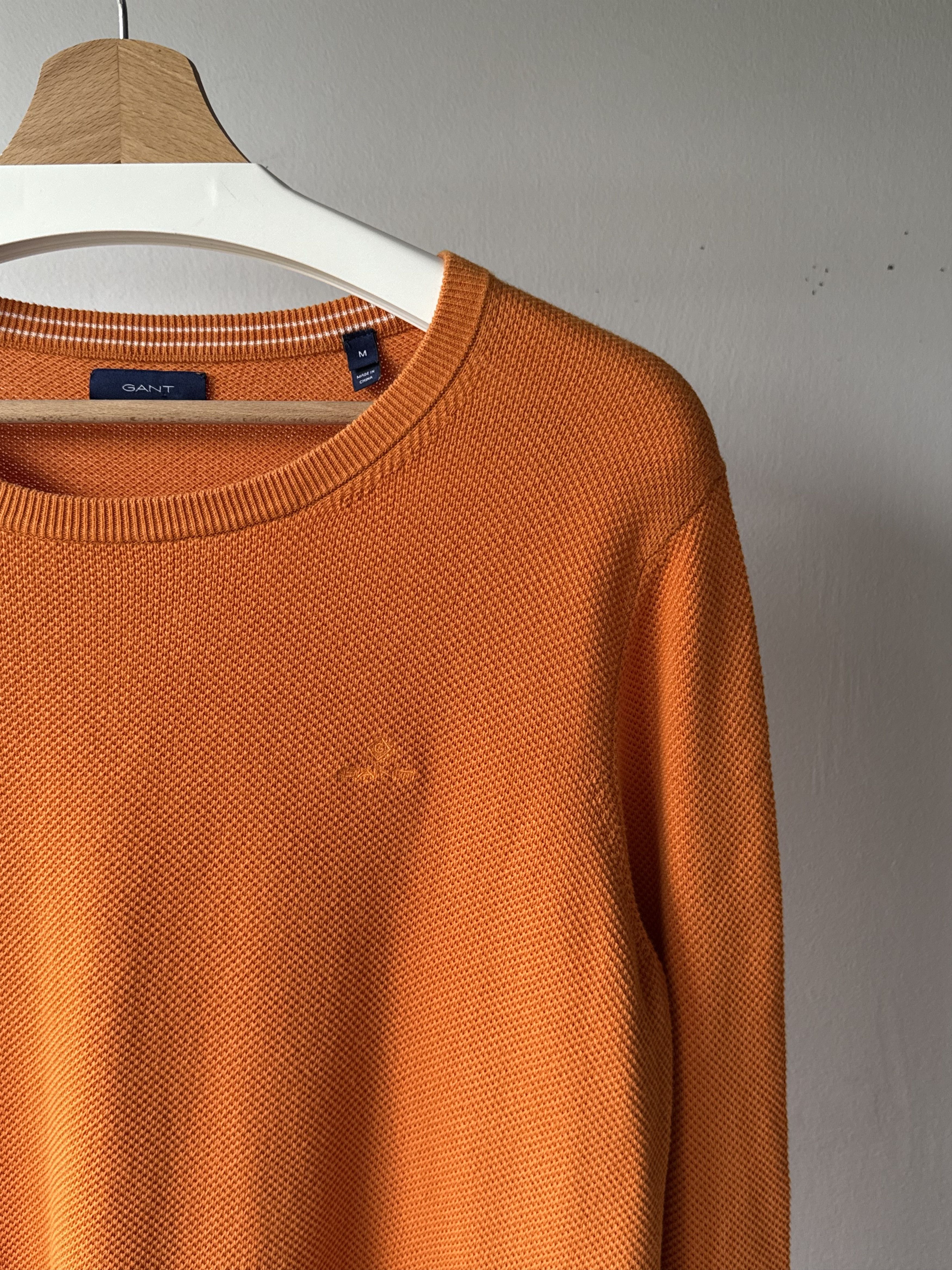 Gant Gant Shield Logo Orange Cotton Classic L/S Jumper Sweater Size M / US 6-8 / IT 42-44 - 5 Thumbnail