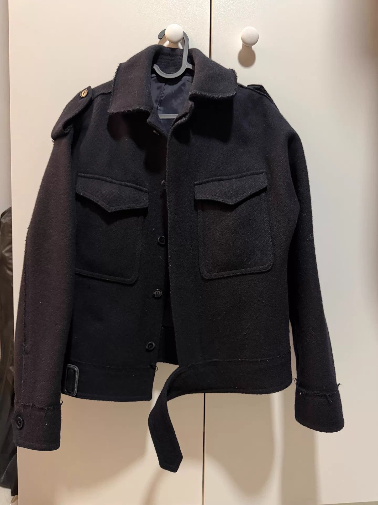 Yohji Yamamoto Yohji Y's Wool Jacket YSL Vibe Blue-Black 2 9/10 Unique Size US M / EU 48-50 / 2 - 1 Thumbnail