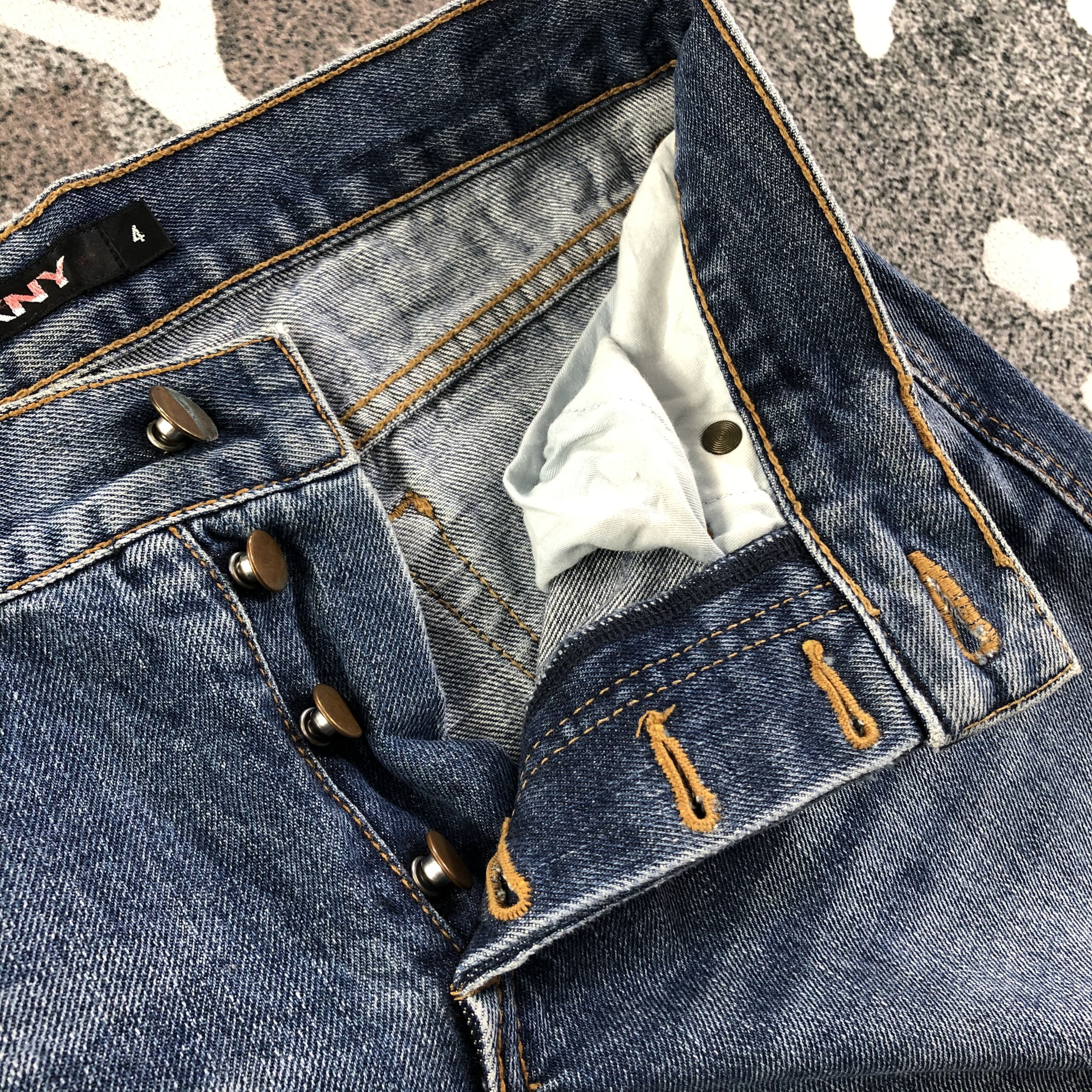 DKNY DKNY Jeans Blue Baggy Flare Denim KJ1586 Size 30" / US 8 / IT 44 - 7 Thumbnail