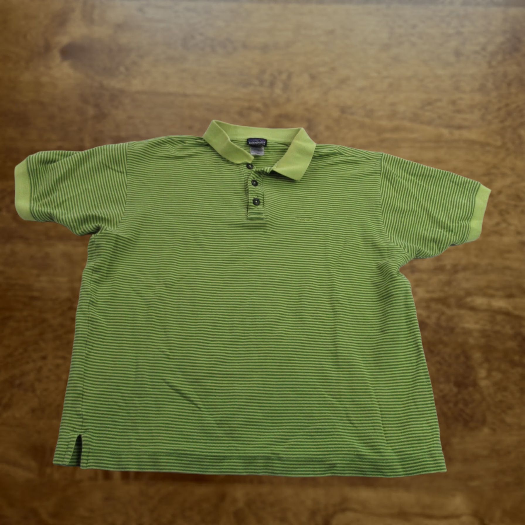 Patagonia Patagonia Shirt Mens Medium Green Stripes Short Sleeve Organic Cotton Golf Size US M / EU 48-50 / 2 - 1 Thumbnail