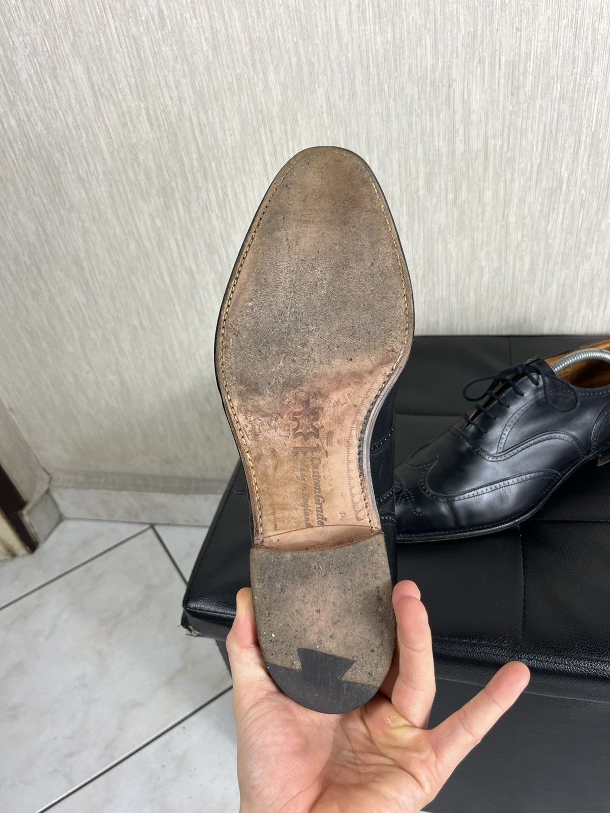Church's × Vintage Vintage Church’s oxford brogues bordeaux leather shoes Size US 11.5 / EU 44-45 - 12 Thumbnail