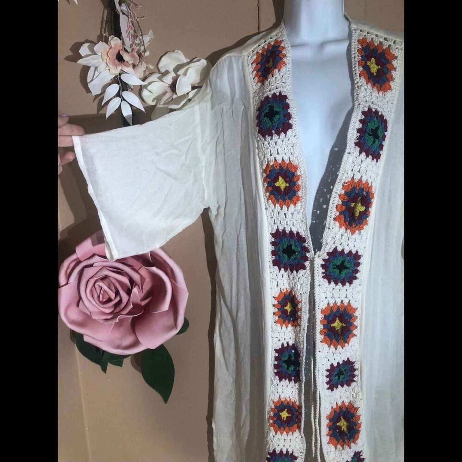 Michael Stars Beach cover up multicolored knitted Steve Madden Size ONE SIZE - 2 Thumbnail