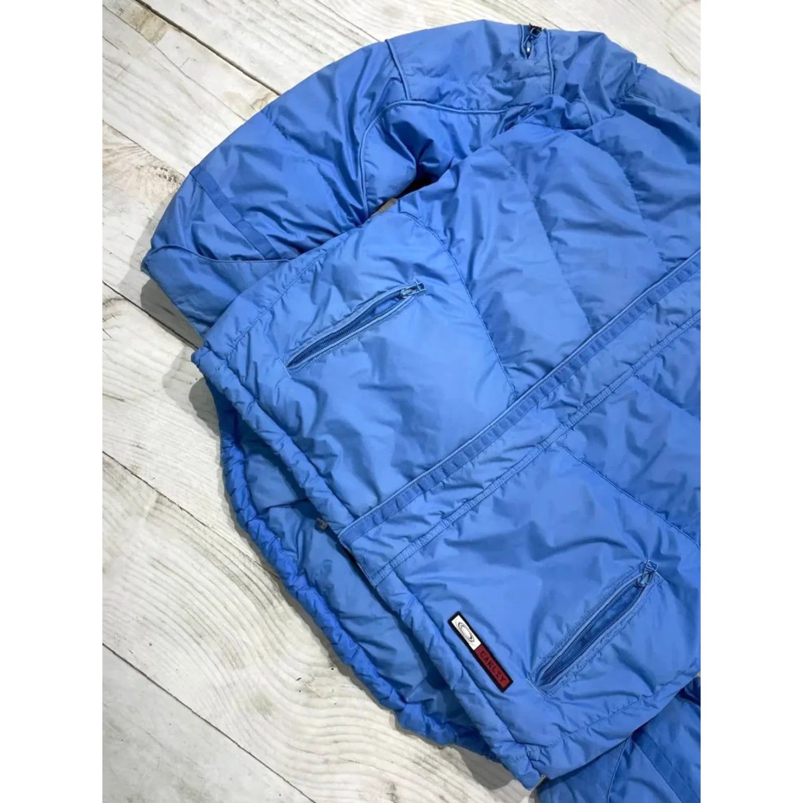 Oakley VINTAGE Oakley Jacket Crewneck Down Puffer Jacket Men M Blue 90s Size US M / EU 48-50 / 2 - 4 Thumbnail