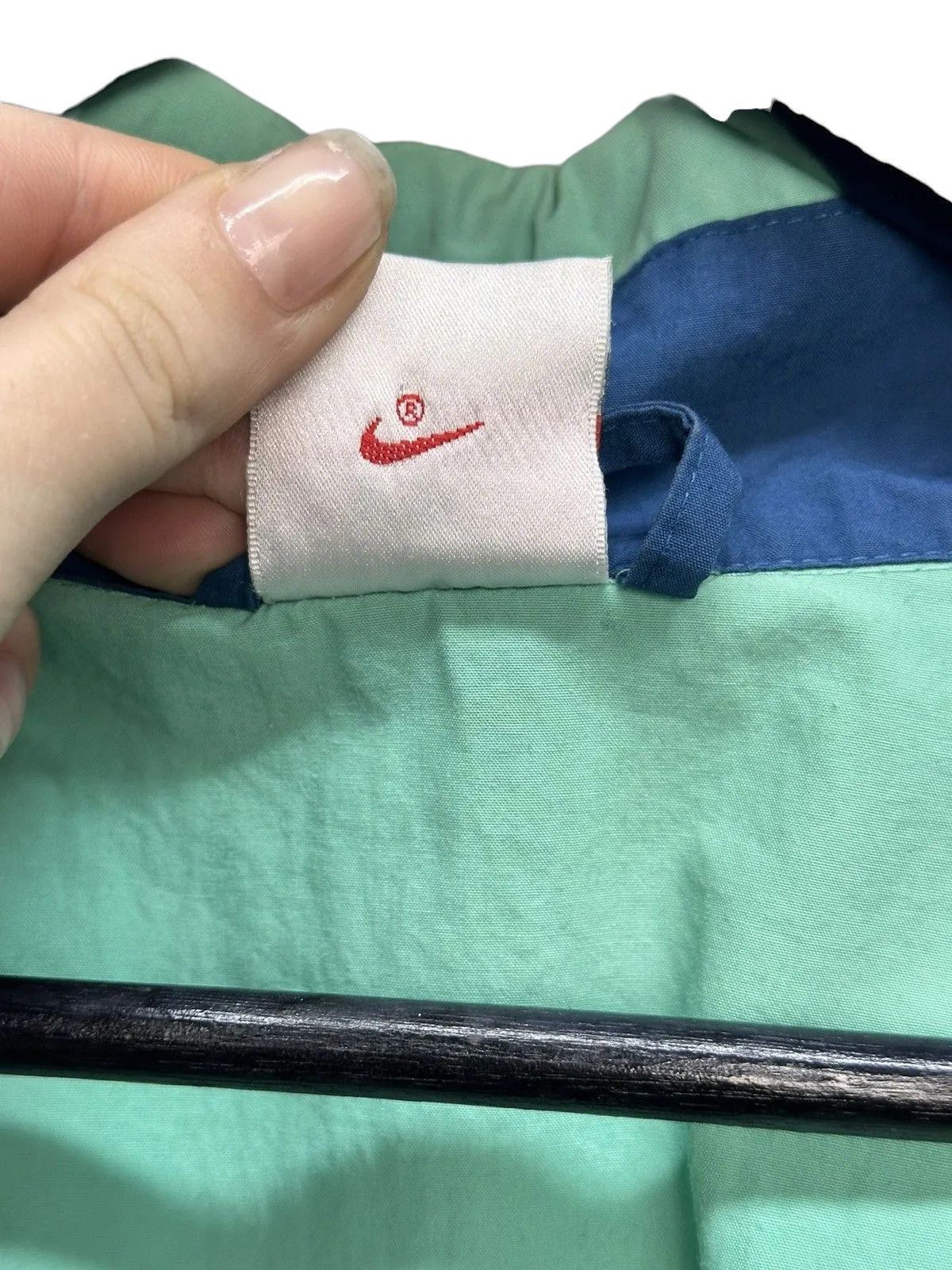 Vintage Nike blue 90s nylon baggy light jacket vintage y2k style Size US XL / EU 56 / 4 - 9 Thumbnail