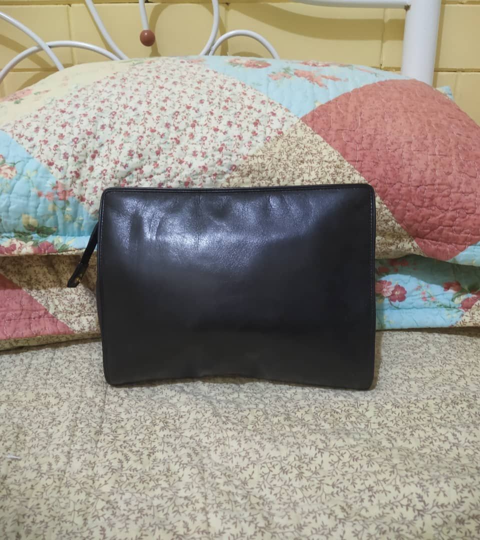 Japanese Brand Vintage Mr.Junko leather Clucth bag Rare Pattern Size ONE SIZE - 2 Thumbnail