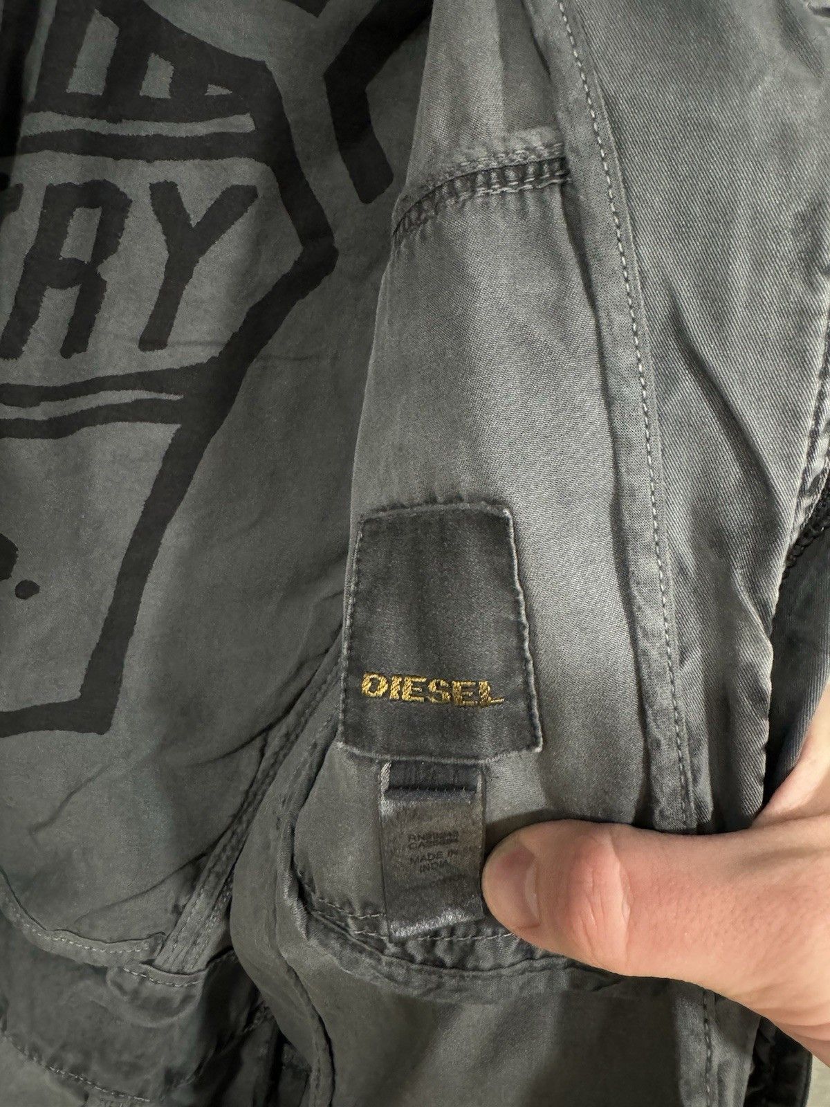 Diesel Diesel Industry 78 Garment Dyed Jacket Grey Men’s L Size US L / EU 52-54 / 3 - 6 Thumbnail