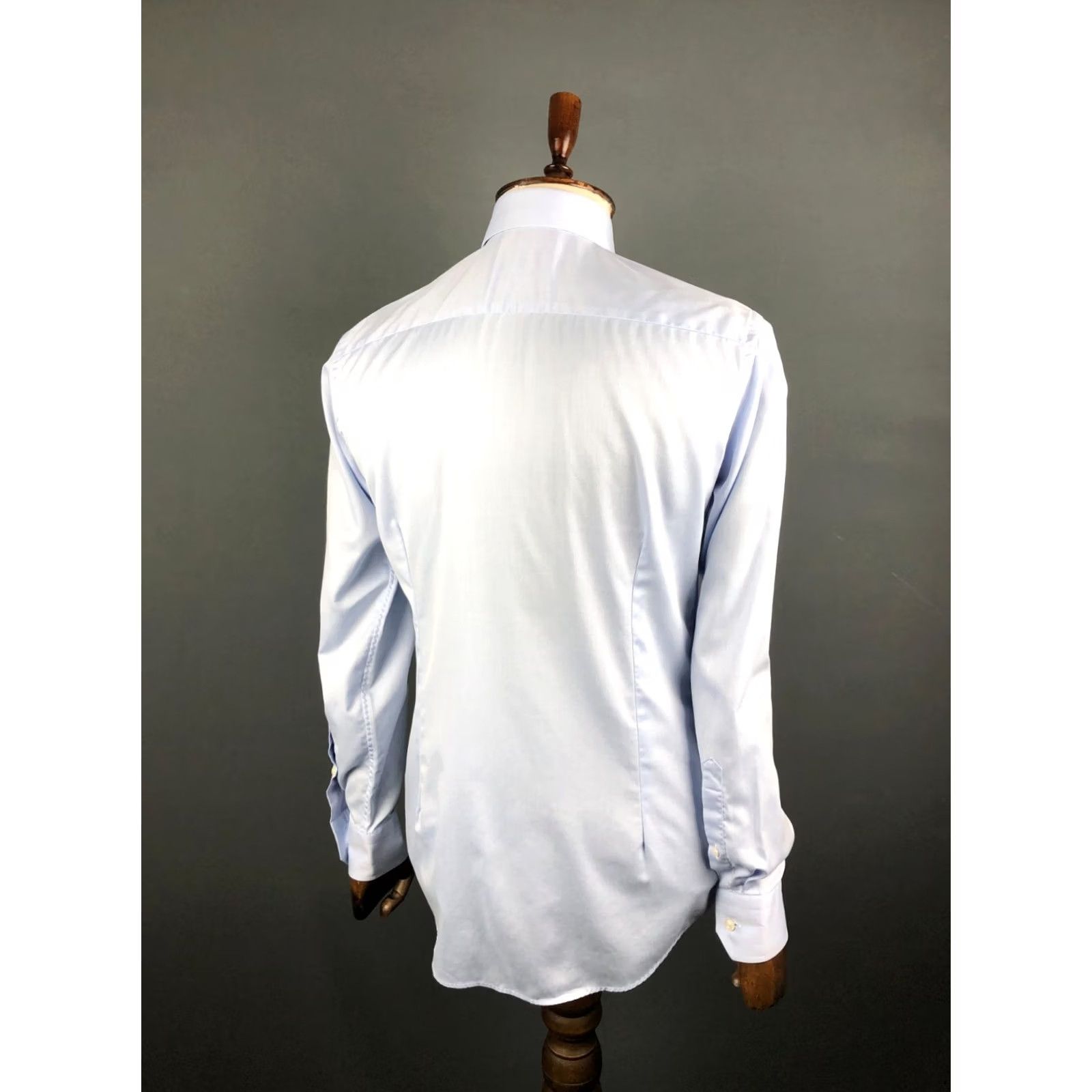 Eton ETON Men's Shirt 39 Blue Cotton Long Sleeve Slim Fit Button-Up Casual Shirt Size US L / EU 52-54 / 3 - 3 Thumbnail