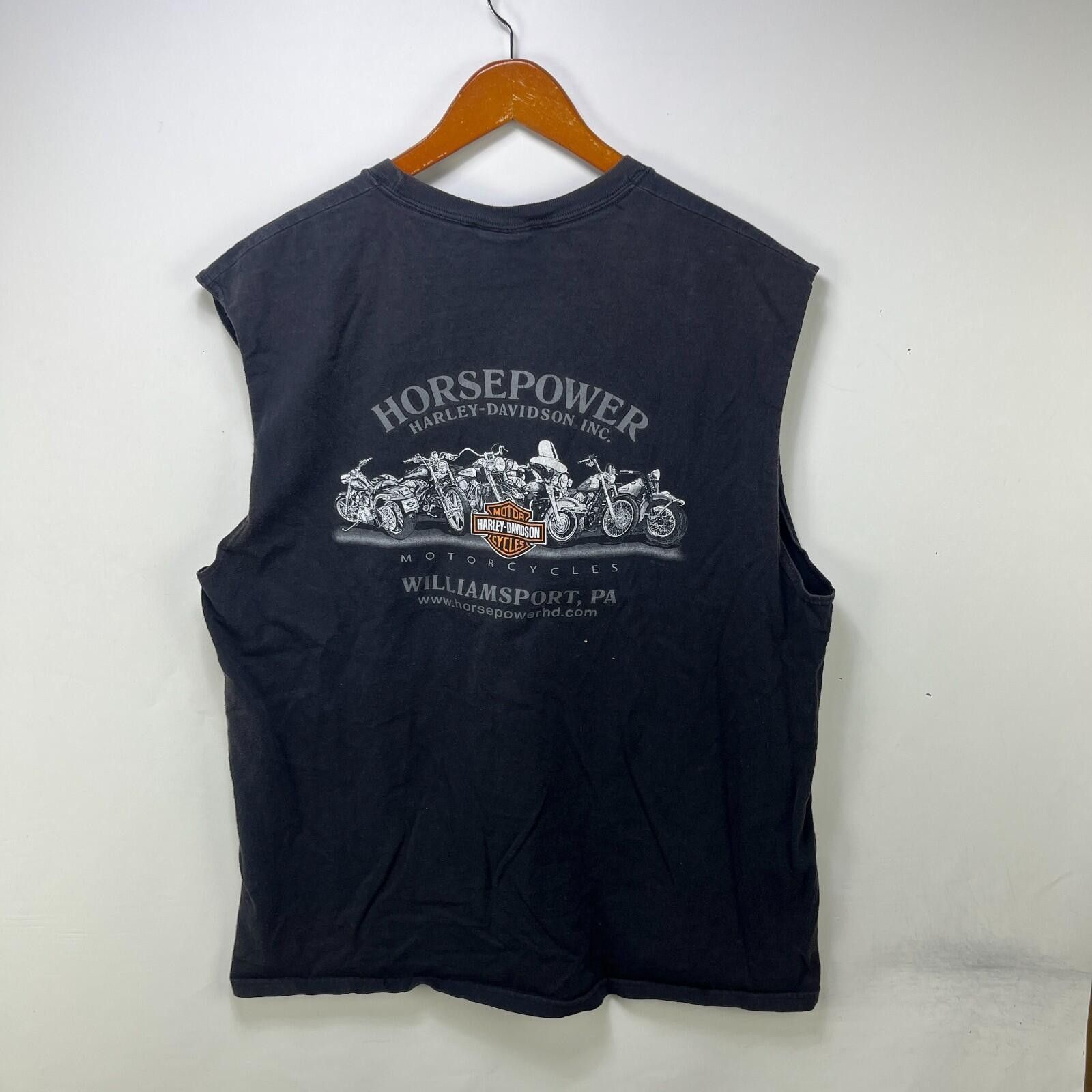 Harley Davidson Vintage Harley Davidson Faded Sleeveless Shirt XL Size US XL / EU 56 / 4 - 1 Thumbnail