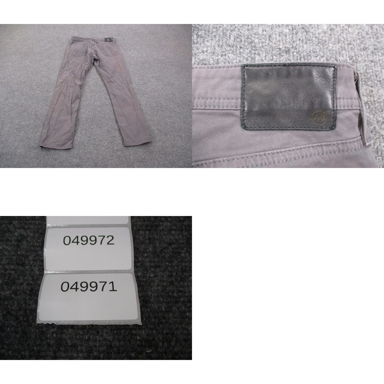 Vintage AG Adriano Goldschmied Pants Mens 34 X 32 Gray Everett Slim Straight Chino Casual Business Size US 34 / EU 50 - 9 Thumbnail
