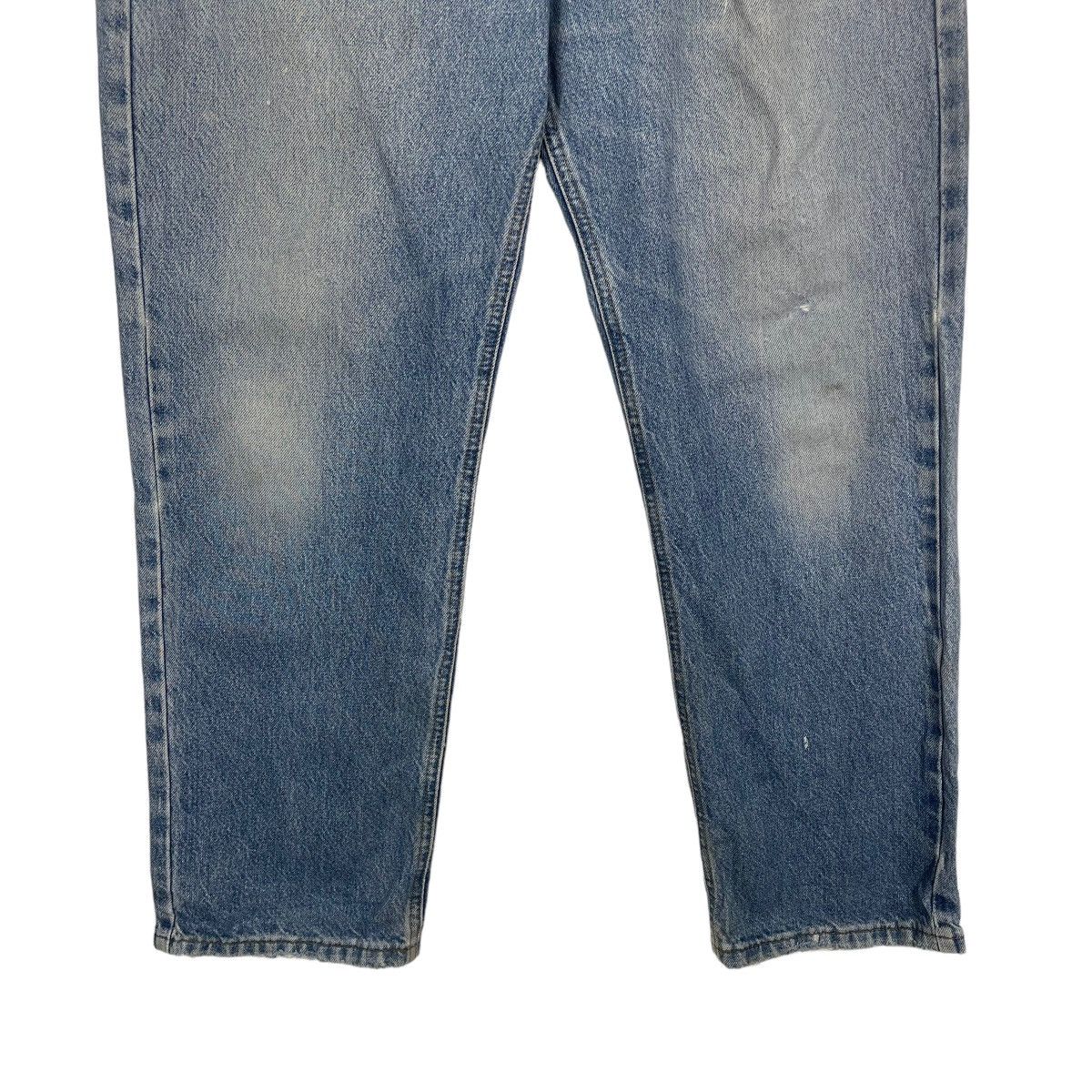 Carhartt Vintage 90s Carhatt Light Blue Ripped Denim Jeans Size US 37 - 4 Thumbnail