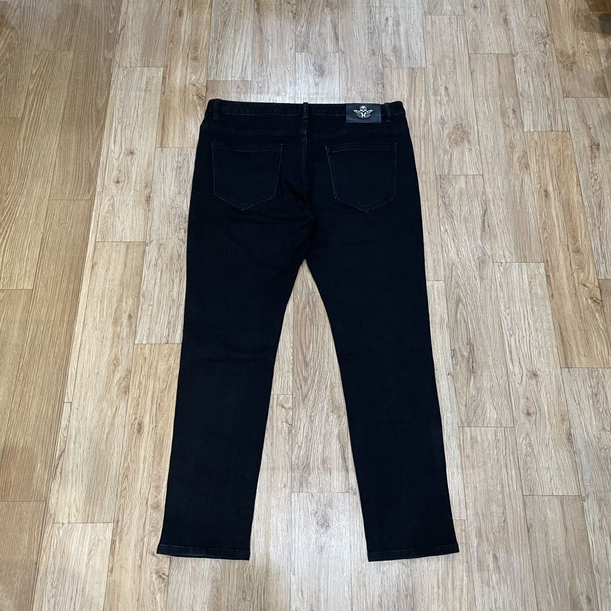 Japanese Brand Vintage Crystal Skull Denim Jeans Black Philipp Plein Style Size US 38 / EU 54 - 8 Thumbnail