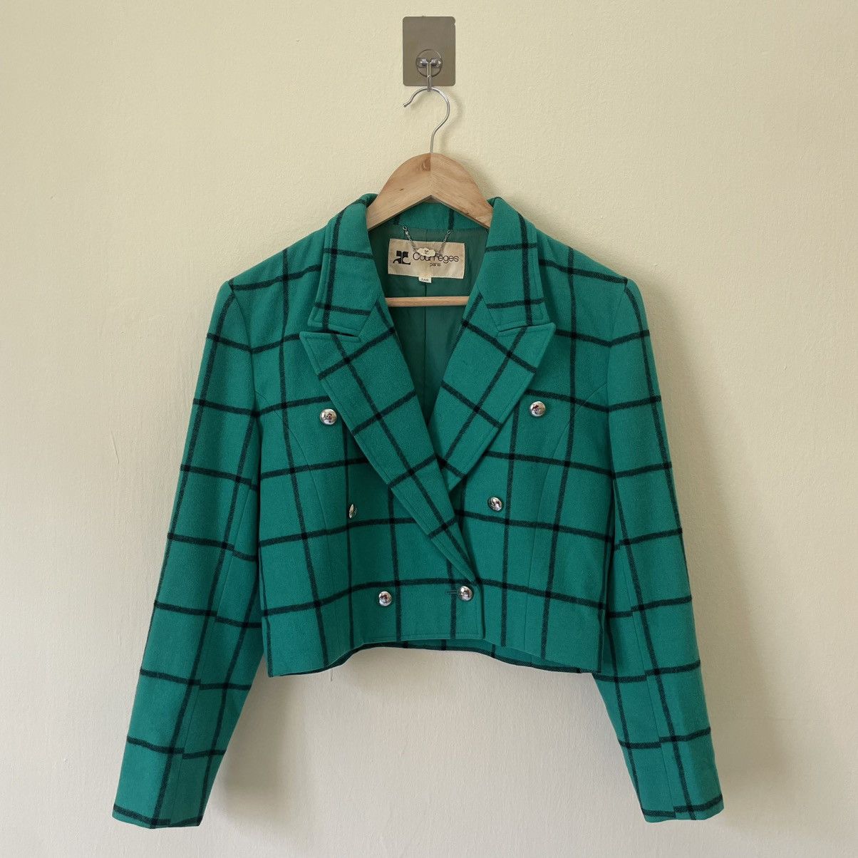 Courreges Vintage Courreges Cropped Double-Breasted Blazer Size ONE SIZE - 1 Thumbnail