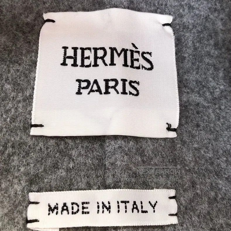 Hermes Hermes Gray Two-Pocket Stand Collar Diagonal Zip Cashmere Size XXS / US 00 / IT 34 - 6 Thumbnail