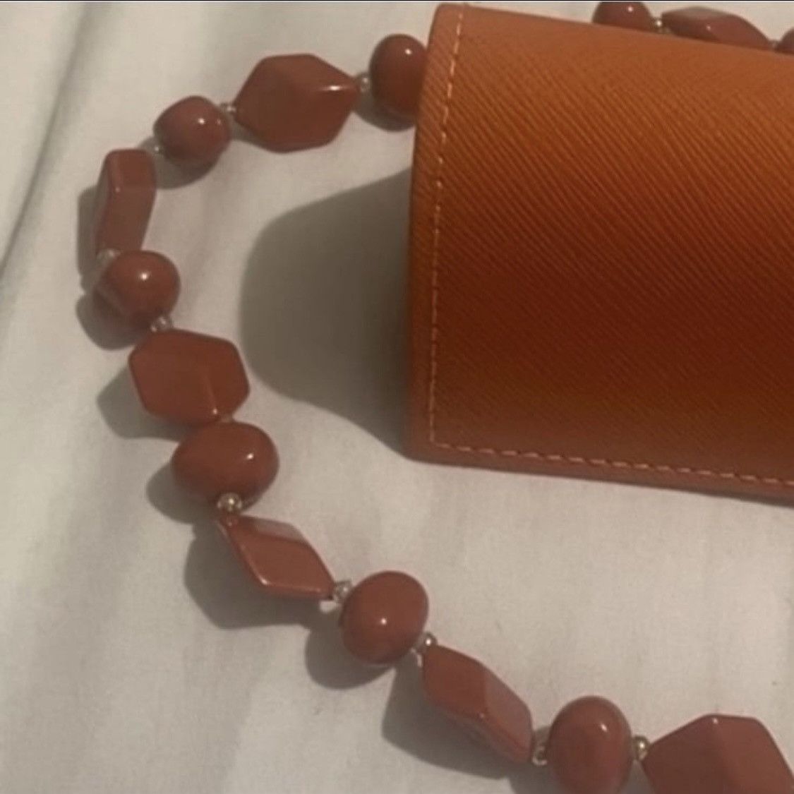 Tory Burch Caramel Burnt Orange Butterscotch Accessories Eyeglass Case Size ONE SIZE - 9 Thumbnail