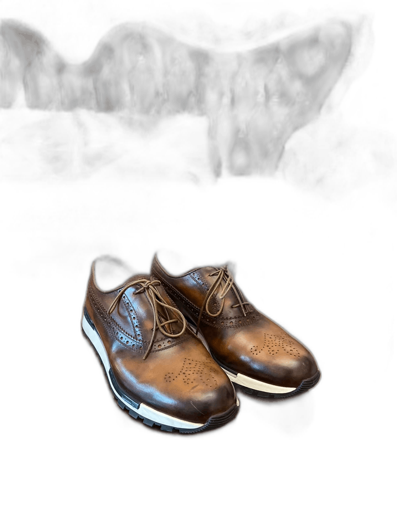 Berluti High-End Men's Leather Dress Shoes in Brown (Size 7.5)