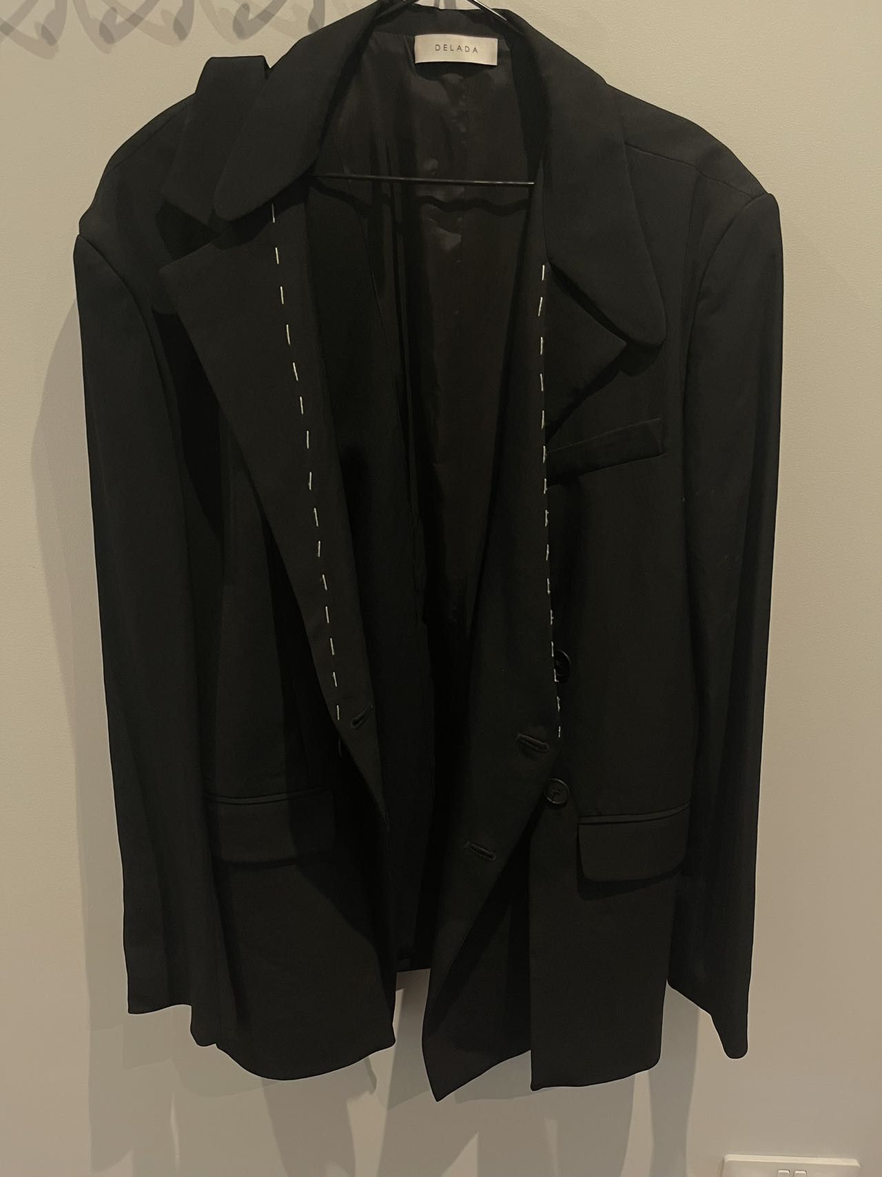 DELADA DELADA Double-layer suit, slightly oxidized sleeves Size 48R - 2 Thumbnail