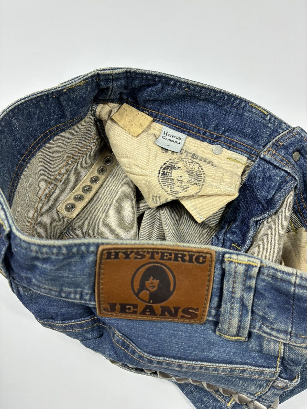 Hysteric Glamour Hysteric Glamour Studded Denim Mini Skirt Size 30" / US 8 / IT 44 - 6 Thumbnail