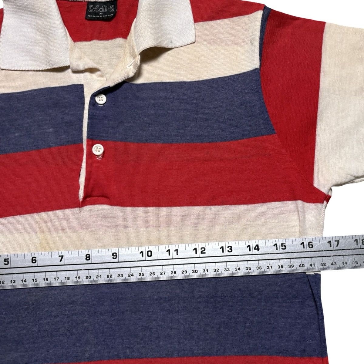 Other Vintage 60s 70s Cad Striped Polo Shirt USA Distressed M Size US M / EU 48-50 / 2 - 4 Thumbnail