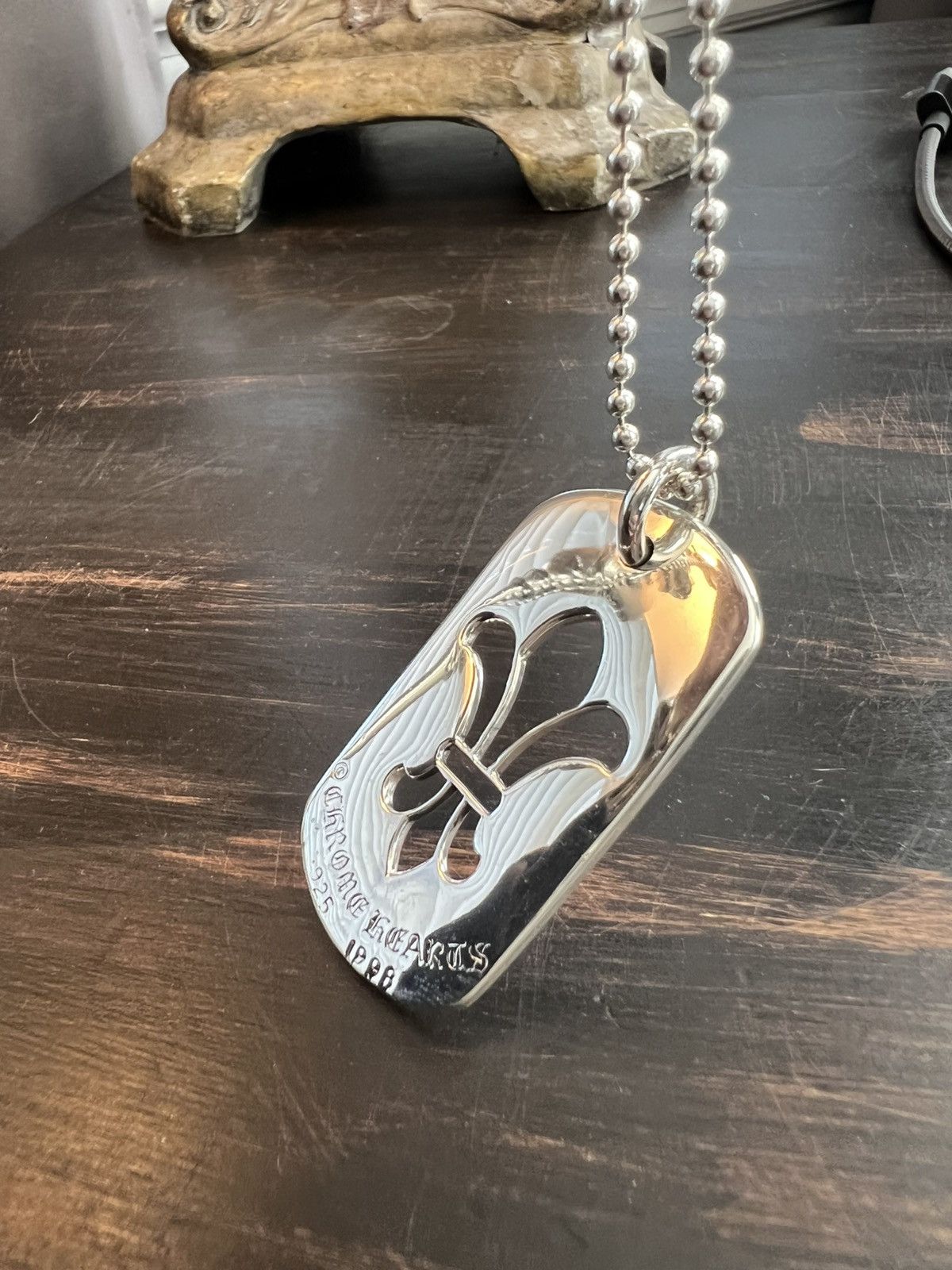 Chrome Hearts CHROME HEARTS FLEUR DE LIS .925 SILVER DOG TAG Size ONE SIZE - 7 Thumbnail