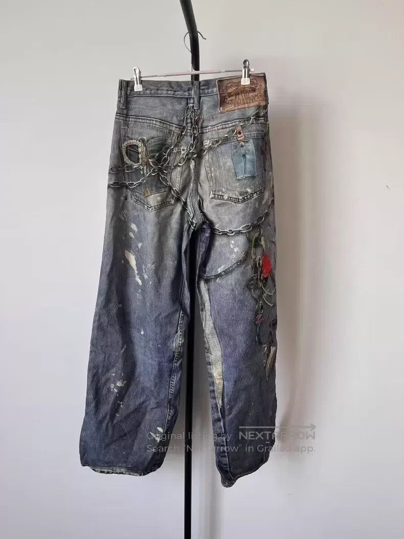 Acne Studios Acne Studios 1981F Graffiti Heavy Industry Full Print Dirt Size 28" / US 6 / IT 42 - 2 Thumbnail
