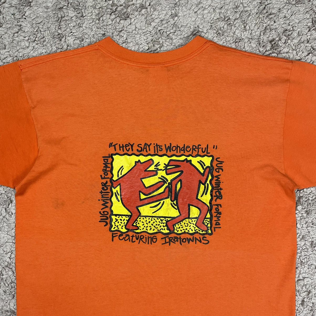 Vintage Vintage Art Keith Haring Parody T-shirt Size US L / EU 52-54 / 3 - 5 Thumbnail