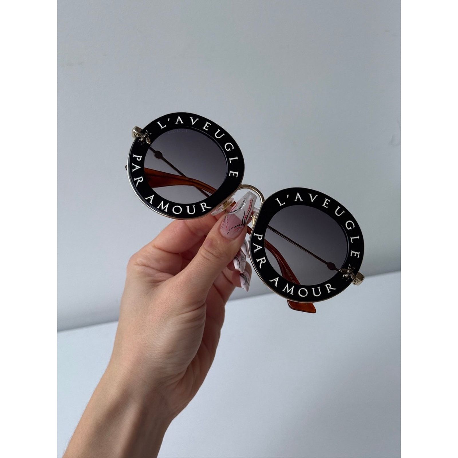Gucci RARE! NEW Gucci GG0113S Blind for Love Black Sunglasses Size ONE SIZE - 2 Thumbnail
