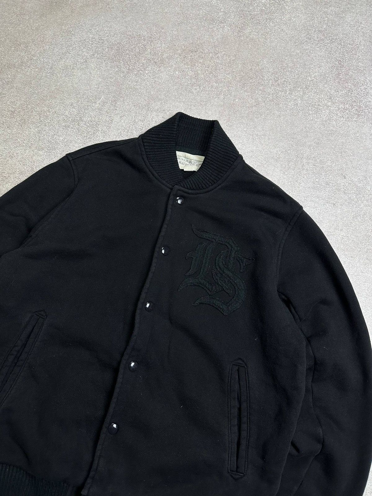 Polo Ralph Lauren Vintage Polo Ralph Lauren Denim Supply Black Bomber Jacket S Size US S / EU 44-46 / 1 - 2 Thumbnail