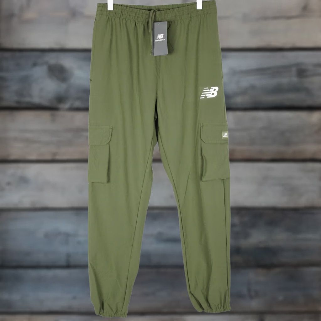 New Balance New Balance Men's Woven Pants Athletic Cargo Jogger M Medium Green Size US 31 - 1 Thumbnail