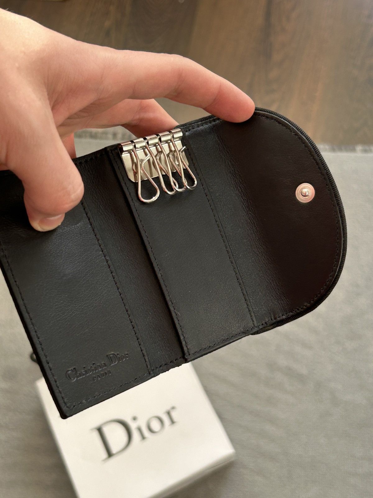 Dior Dior Monogram Key Holder Wallet Size ONE SIZE - 3 Thumbnail