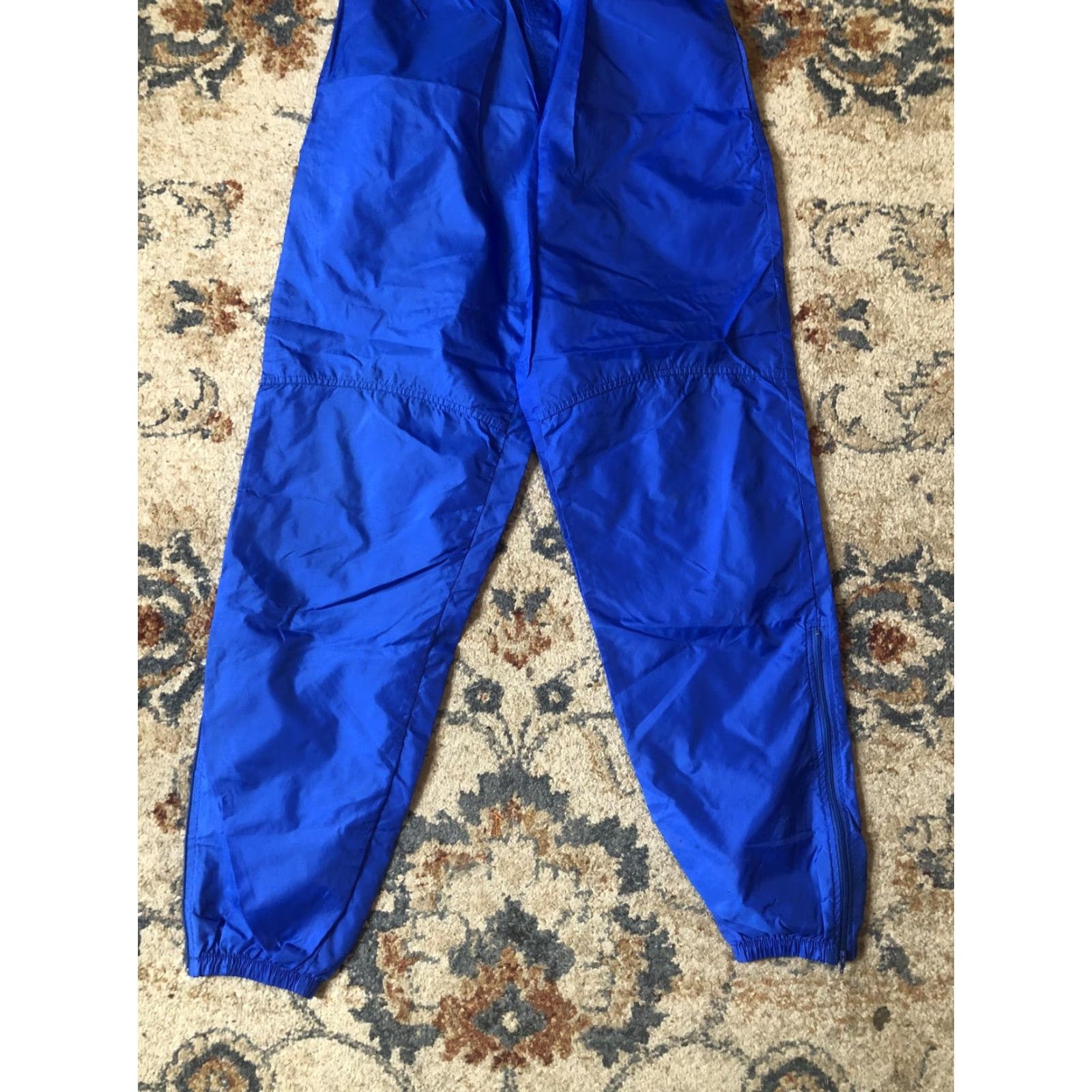 Nike VINTAGE Nike Track Pants Mens L Blue Nylon Warm Up Windbreaker Athletic 90s Size US 33 - 4 Thumbnail