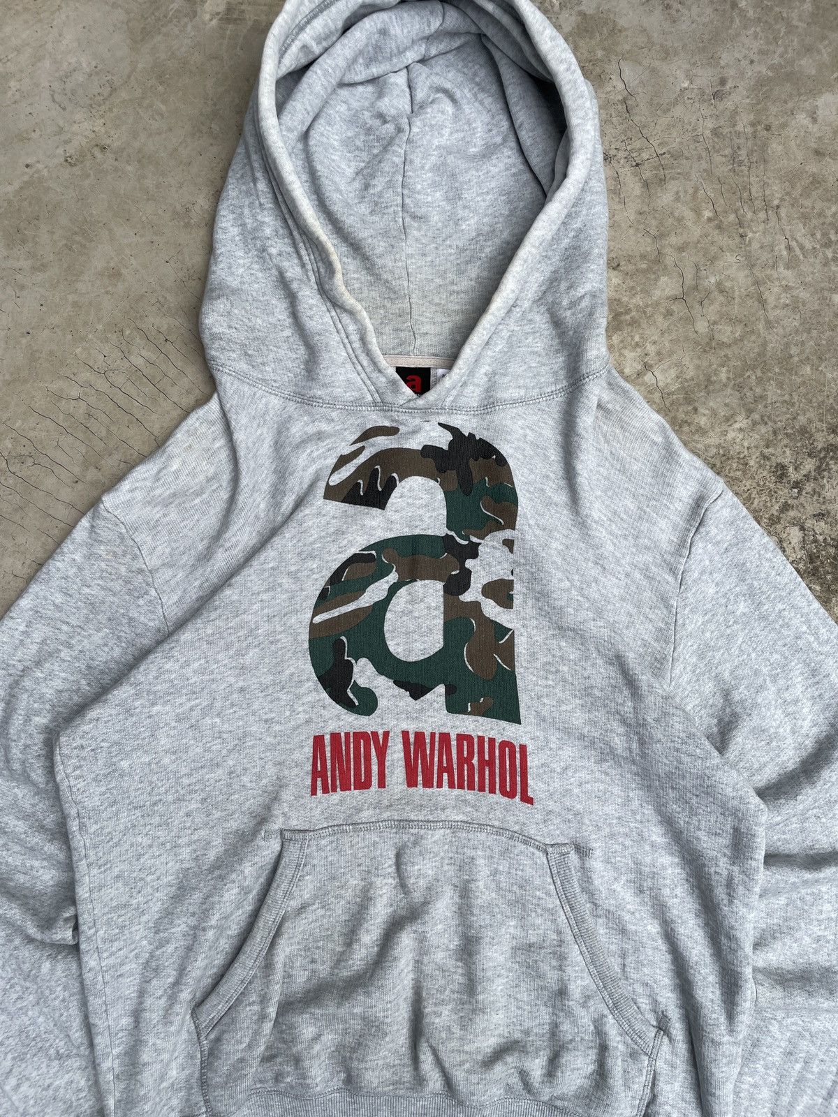 Andy Warhol × Vintage Vintage Andy Warhol Grey Hoodie Size US XL / EU 56 / 4 - 3 Thumbnail