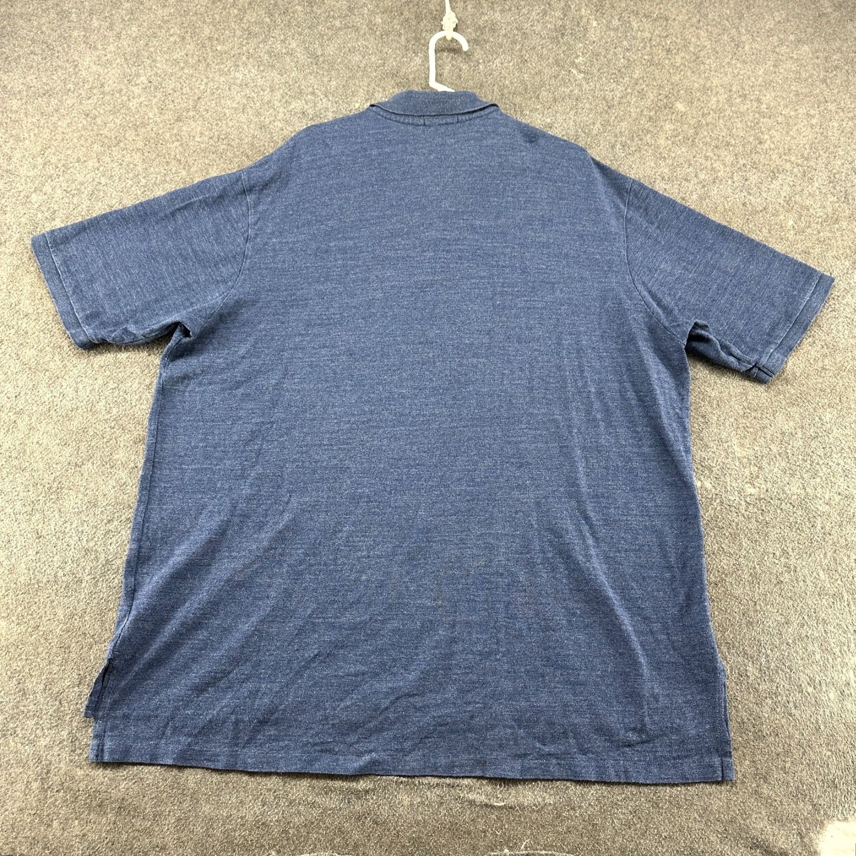 Polo Ralph Lauren VINTAGE Polo Ralph Lauren Polo Shirt Men 3XLT Blue Short Sleeve Cotton Heather Pony Size US XXL / EU 58 / 5 - 4 Thumbnail
