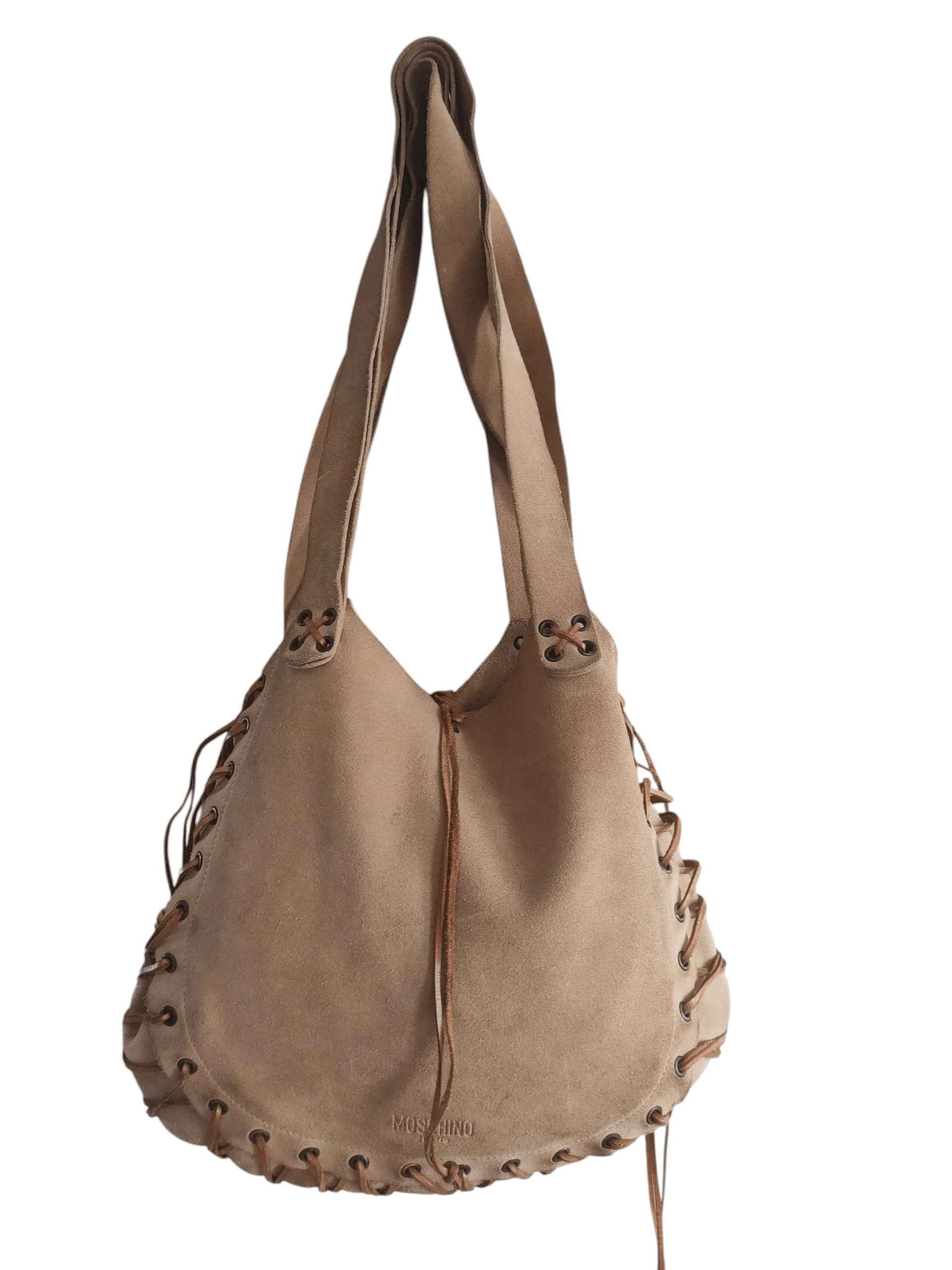 Moschino Moschino Jeans Suede Leather Fringe Hobo Tan Shoulder Bag Size ONE SIZE - 5 Thumbnail
