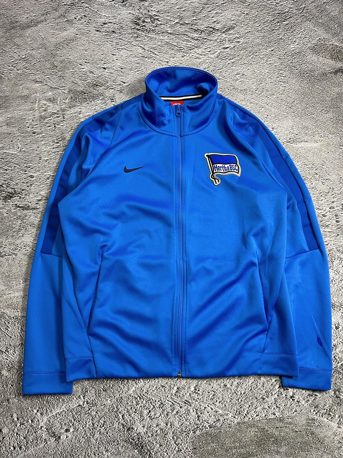 Nike Hertha BSC Berlin Nike blue zip sweatshirt tech fleece | Grailed
