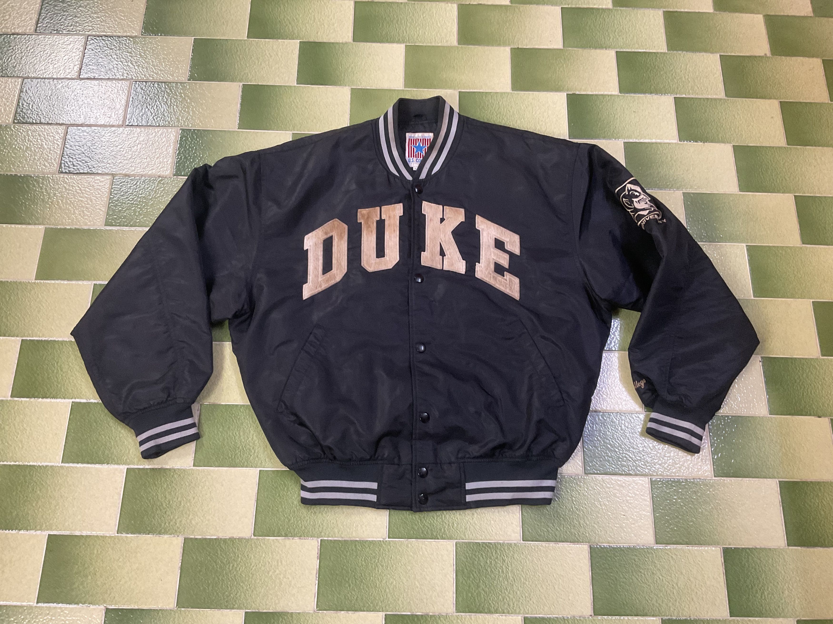 Other Vintage Duke University Blue Devils Bomber Jacket Snap Size US L / EU 52-54 / 3 - 1 Thumbnail