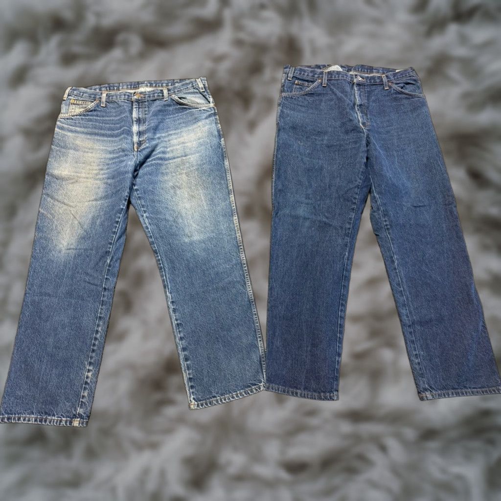 Dickies Dickies Jeans 40x32 Blue Denim 5-Pocket Regular Rise Straight Mens Size 40 Inseam 32 Size US 40 / EU 56 - 1 Thumbnail